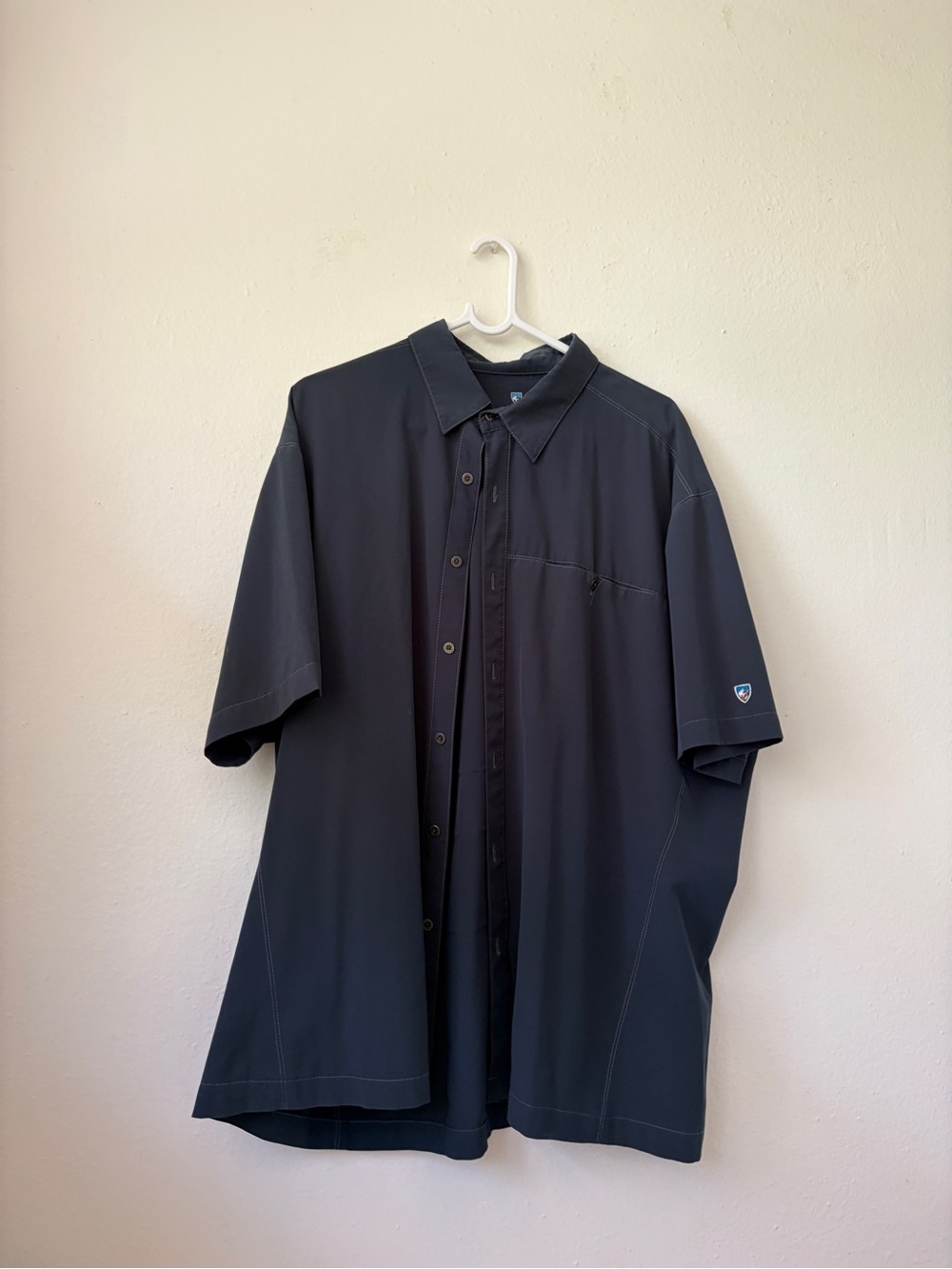 Kuhl Men's Short Sleeve Button-Down Shirt in Black